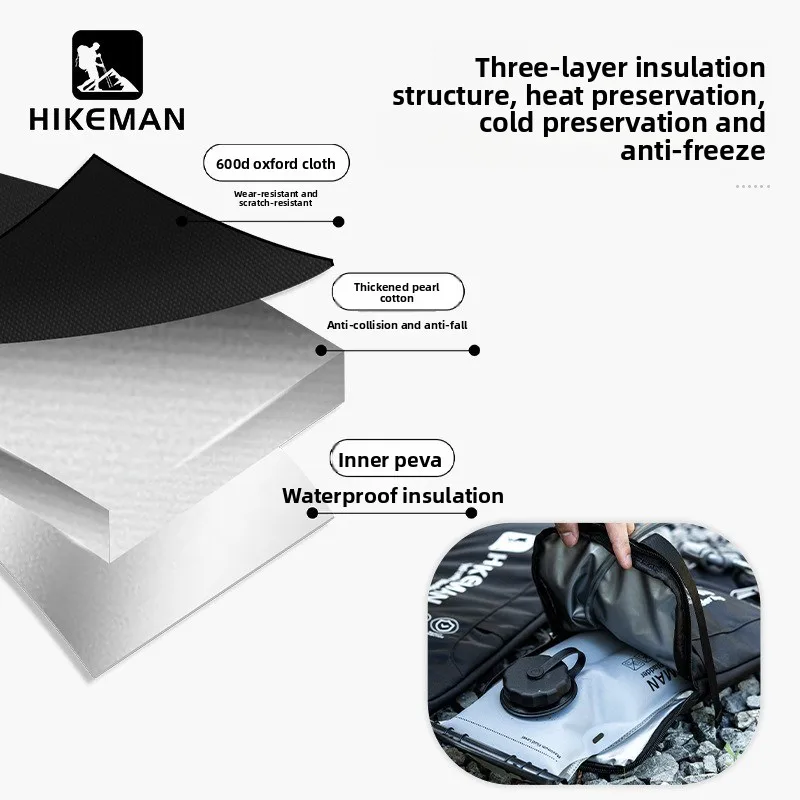 Hydration Bladder Insulation Sleeve for 1-2L & 2-3L Water Bladder Protective Insulated Sleeve Water Resistant for Hiking Cycling
Hydration Bladder Insulation Sleeve for 1-2L & 2-3L Water Bladder Protective Insulated Sleeve Water Resistant for Hiking Cycling