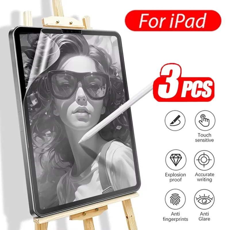 3 шт. матовая бумажная защитная пленка для экрана для iPad Pro 12,9 6, 5, 4, 3, 2, 1-го поколения для iPad Pro 2022 2021 2020 2018 2017 2015
3 шт. матовая бумажная защитная пленка для экрана для iPad Pro 12,9 6, 5, 4, 3, 2, 1-го поколения для iPad Pro 2022 2021 2020 2018 2017 2015