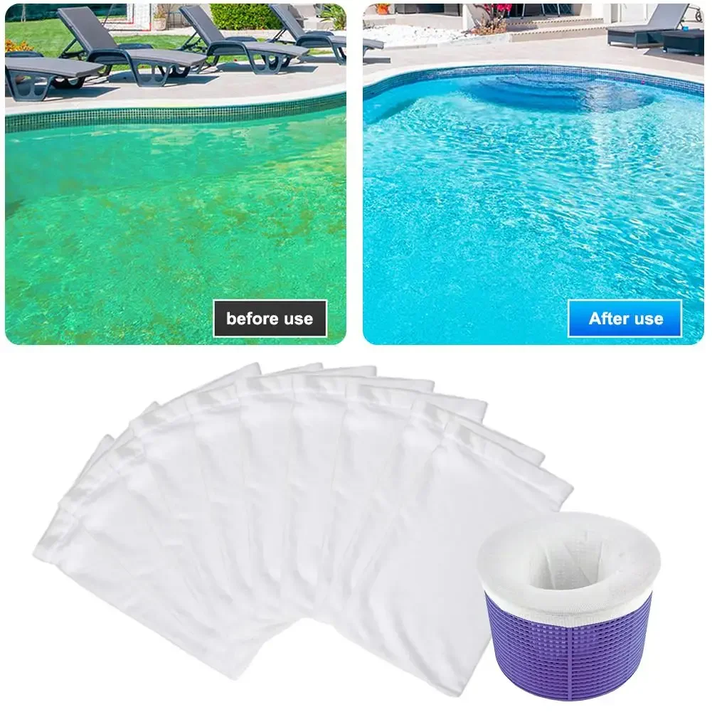 1/10/20/30pcs Filter Pool Skimmer Socks Elastic Nylon Pool Filter Socks Net For Filters Baskets Swimming Pool Cleaning Supplies
1/10/20/30pcs Filter Pool Skimmer Socks Elastic Nylon Pool Filter Socks Net For Filters Baskets Swimming Pool Cleaning Supplies