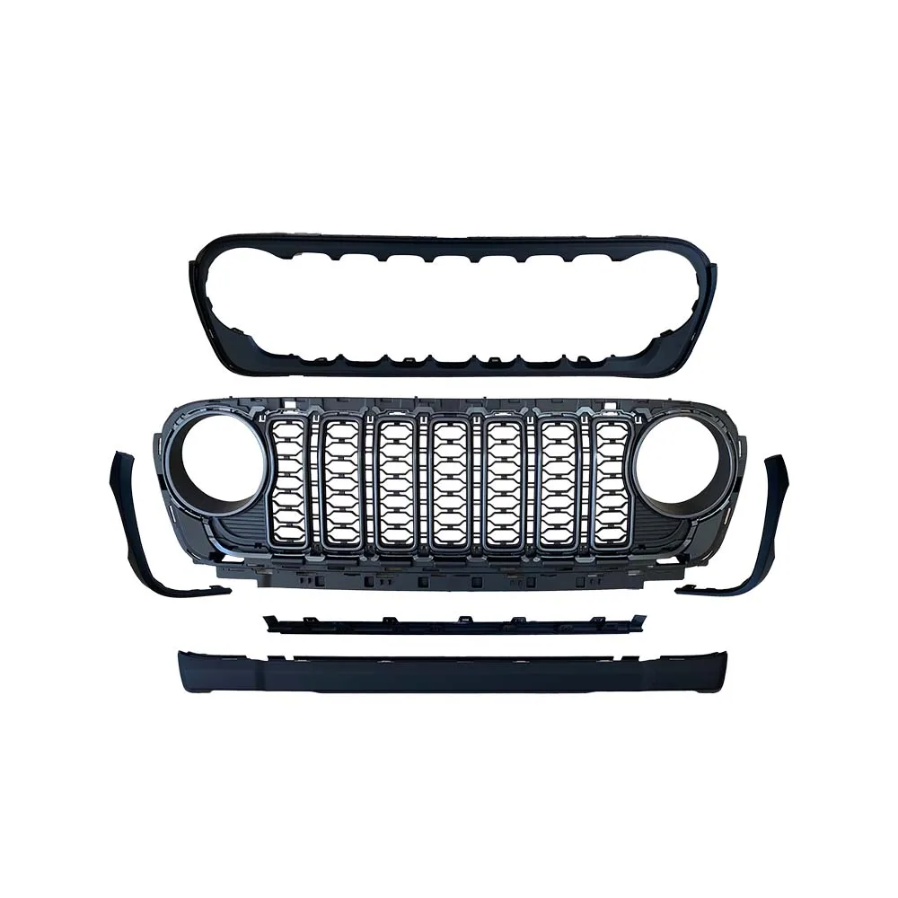 Front grille for Jeep Wrangler JL 2018 modification upgrade to 2024 style car body kits grill for JL 2023 Jeep accessories
Front grille for Jeep Wrangler JL 2018 modification upgrade to 2024 style car body kits grill for JL 2023 Jeep accessories