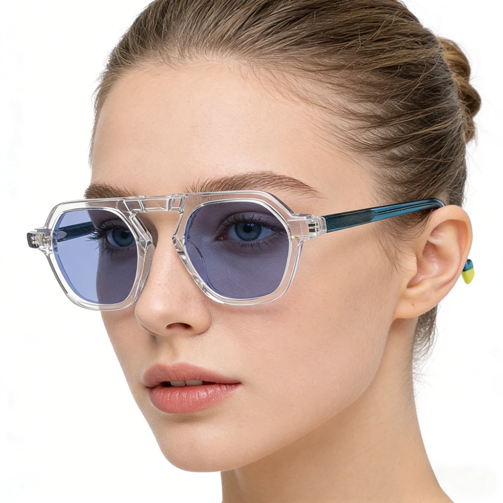 2026 New European and American Fashion Women's Sunglasses Retro Vintage Pilot Styles Handmade Acetate Frame UV400 Sunglasses
2026 New European and American Fashion Women's Sunglasses Retro Vintage Pilot Styles Handmade Acetate Frame UV400 Sunglasses