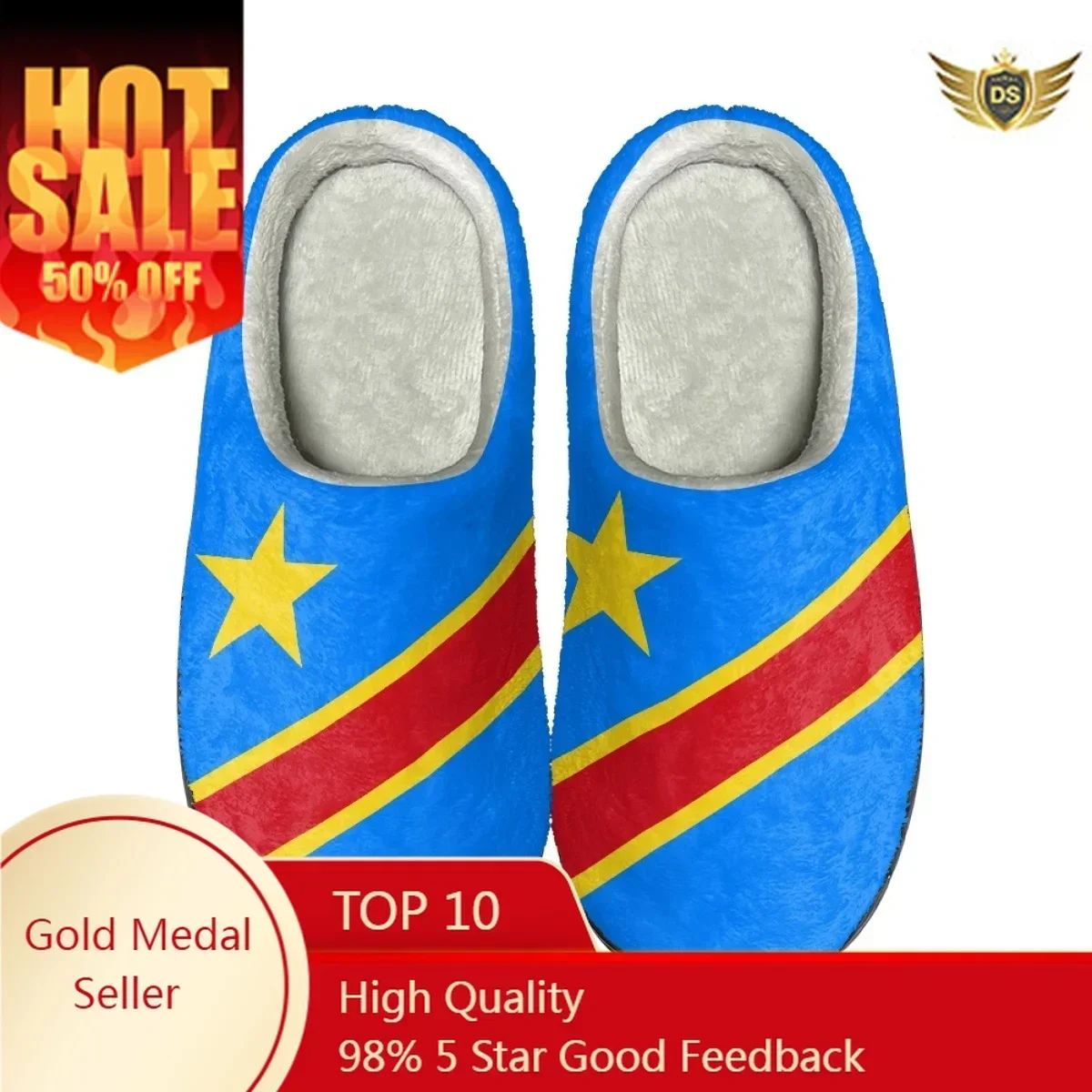 New Congo Flag Design Winter Footwear Women Flat Indoor Home Non Slip Slides Dropshipping Versatile House Warm Cotton Slippers
New Congo Flag Design Winter Footwear Women Flat Indoor Home Non Slip Slides Dropshipping Versatile House Warm Cotton Slippers