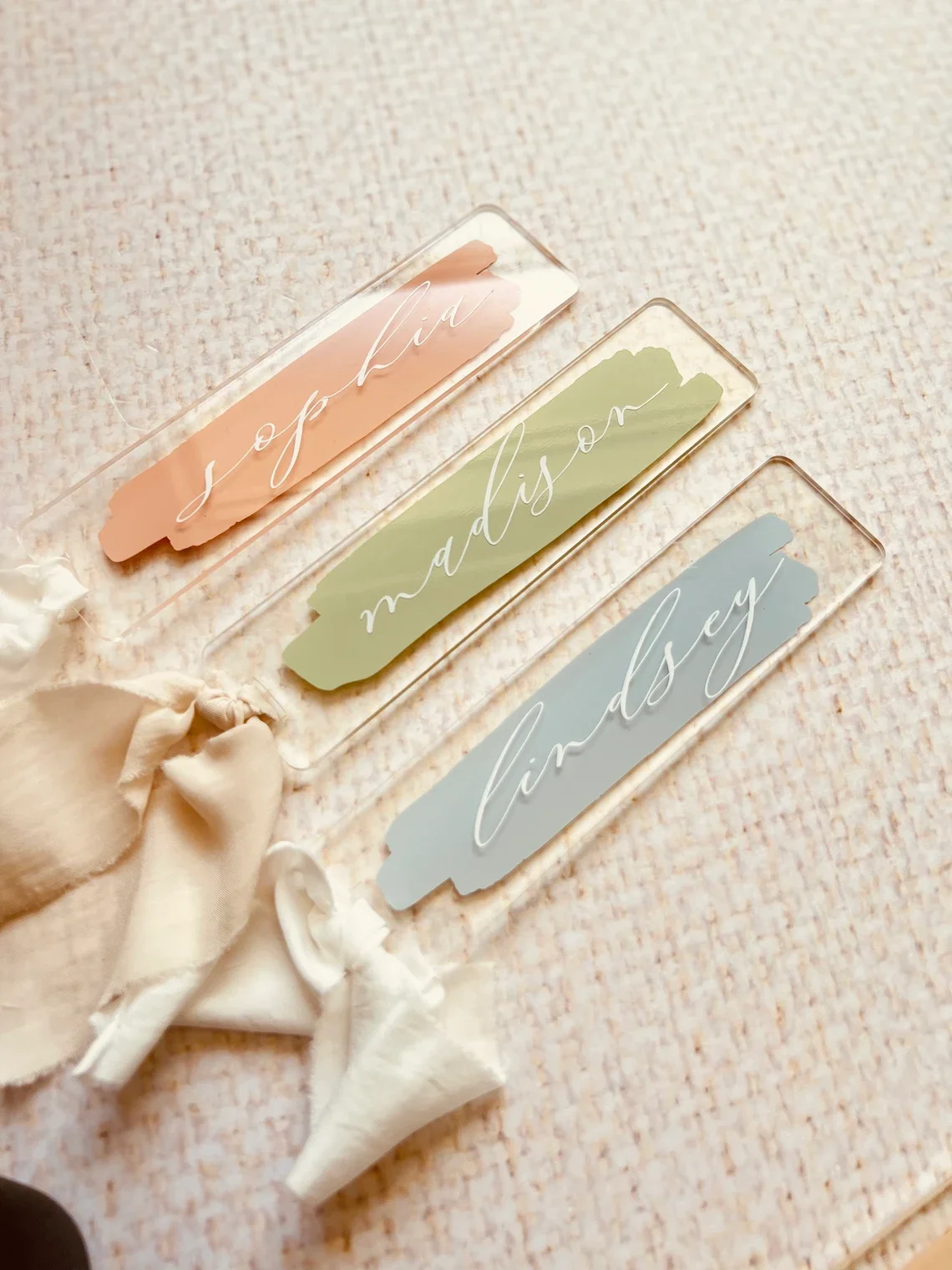 50pcs Personalized Print Acrylic Bookmark Event Gift Tag Custom Bookmark for book lover Reader gift page marker(no ribbon)
50pcs Personalized Print Acrylic Bookmark Event Gift Tag Custom Bookmark for book lover Reader gift page marker(no ribbon)