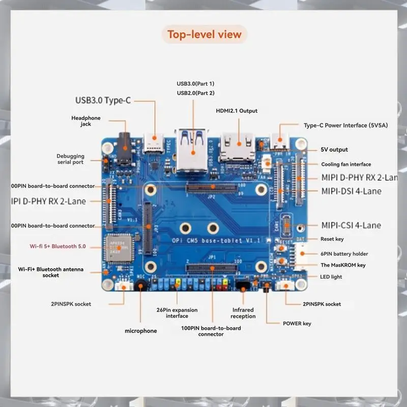 Лидер продаж-базовая плата для планшета Orange Pi CM5 с Wi-Fi + BT BLE, M.2 M-Key NVME/SATA SSD Поддержка вычислительного модуля Fororange PI 5,F
Лидер продаж-базовая плата для планшета Orange Pi CM5 с Wi-Fi + BT BLE, M.2 M-Key NVME/SATA SSD Поддержка вычислительного модуля Fororange PI 5,F