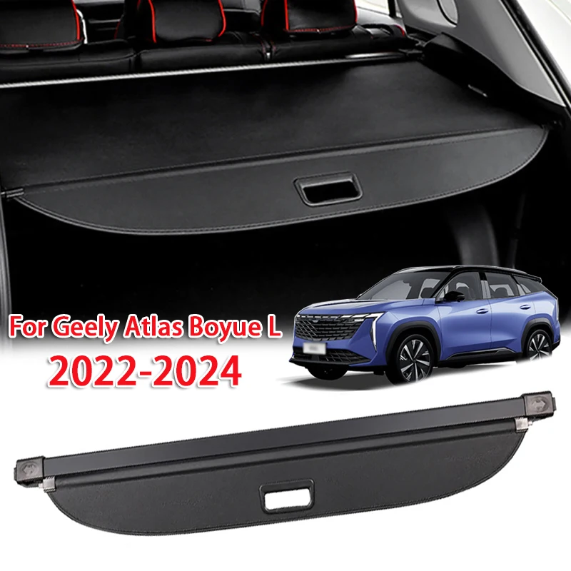 Black Retractable Car Cargo Cover Rear Trunk Storage Security Shield Shade for Geely Atlas Boyue L 2022-2024
Black Retractable Car Cargo Cover Rear Trunk Storage Security Shield Shade for Geely Atlas Boyue L 2022-2024