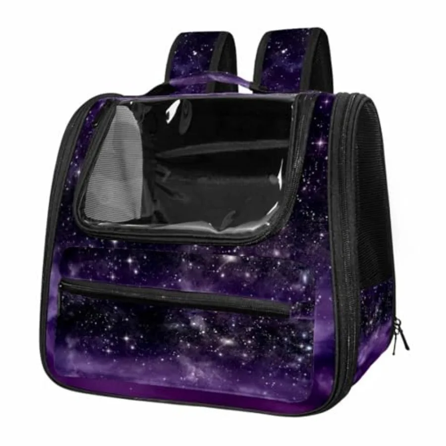Starry Sky Space Purple Galaxy Cat Carriers Dog Carrier Pet Carrier with Locking Safety Zippers for Cats Kitties Puppies and Sm
Starry Sky Space Purple Galaxy Cat Carriers Dog Carrier Pet Carrier with Locking Safety Zippers for Cats Kitties Puppies and Sm