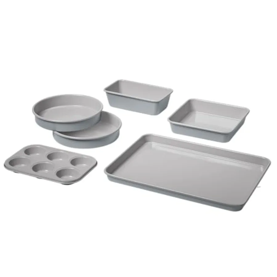 Classic Ceramic 6-Piece Culinary Collection Ceramic Nonstick Bakeware Set - Gorgeous Gray
Classic Ceramic 6-Piece Culinary Collection Ceramic Nonstick Bakeware Set - Gorgeous Gray