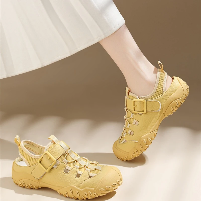 Women's Mesh Breathable Closed Toe Gladiator Sandals Hook & Loop Strap Non-Slip Outdoor Hiking Shoes 2026 New Arrival
Women's Mesh Breathable Closed Toe Gladiator Sandals Hook & Loop Strap Non-Slip Outdoor Hiking Shoes 2026 New Arrival