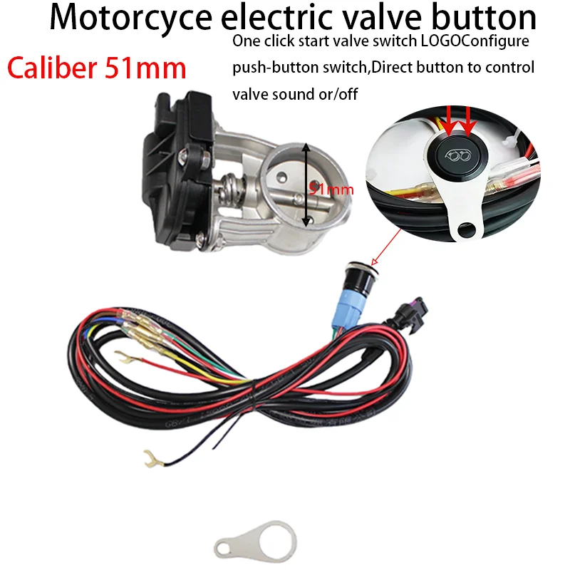 51mm Motorcycle Exhaust Pipe System Locomotive Sound Modified Stainless Steel Valve Electronic Switch Button Control
51mm Motorcycle Exhaust Pipe System Locomotive Sound Modified Stainless Steel Valve Electronic Switch Button Control