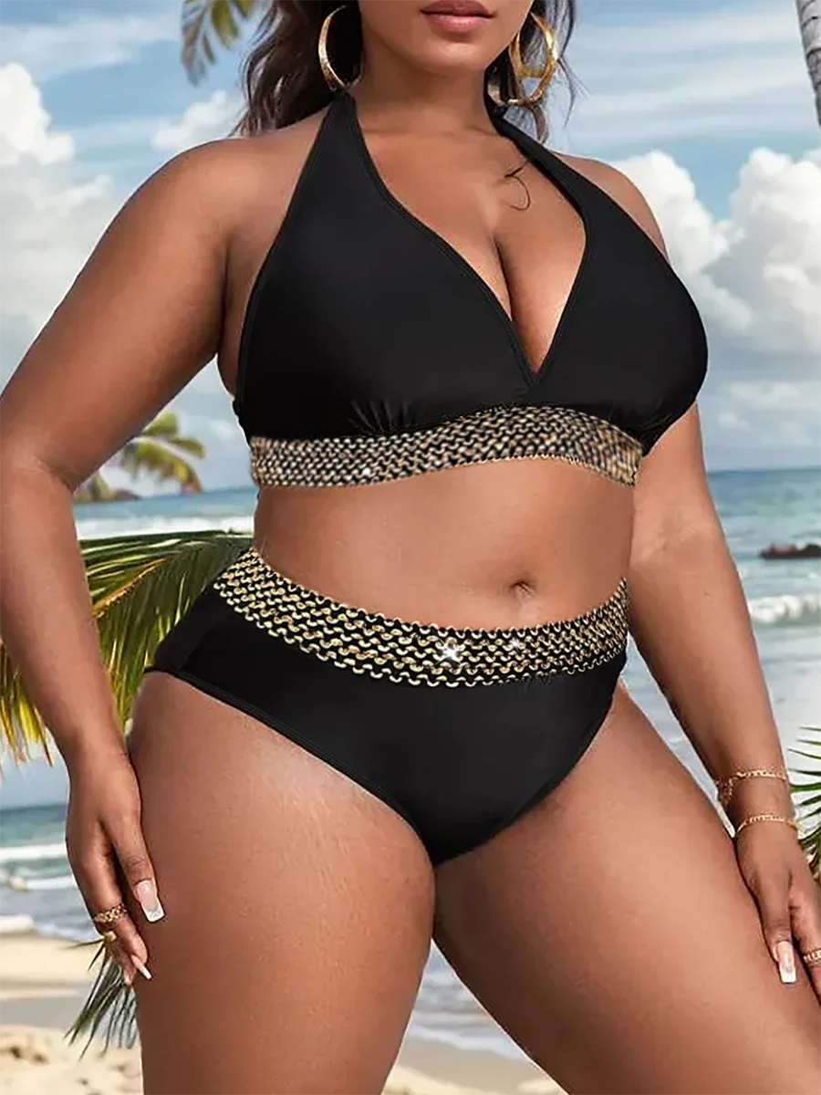 2024 Large Size Solid Halter String Bikini Two Piece High Waist Swimsuit Women Swimwear Female Bathing Suit Beachwear Swimming
2024 Large Size Solid Halter String Bikini Two Piece High Waist Swimsuit Women Swimwear Female Bathing Suit Beachwear Swimming
