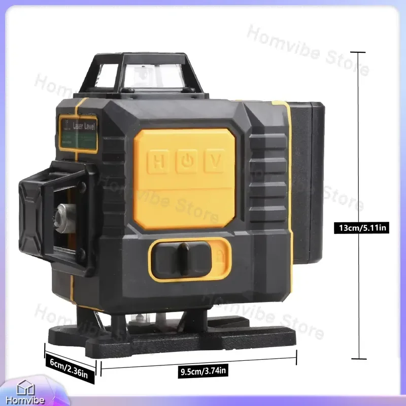16-Line 4D Green Laser Level with 360 Degree Horizontal and Vertical Lines for Construction DIY Home Renovation Furniture
16-Line 4D Green Laser Level with 360 Degree Horizontal and Vertical Lines for Construction DIY Home Renovation Furniture