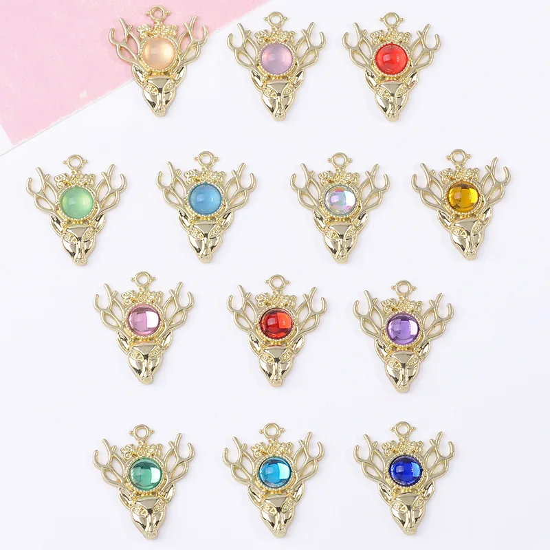 100Pcs sets DIY handmade trend necklace material fashion antlers deer head and accessories pendant spot wholesale
100Pcs sets DIY handmade trend necklace material fashion antlers deer head and accessories pendant spot wholesale