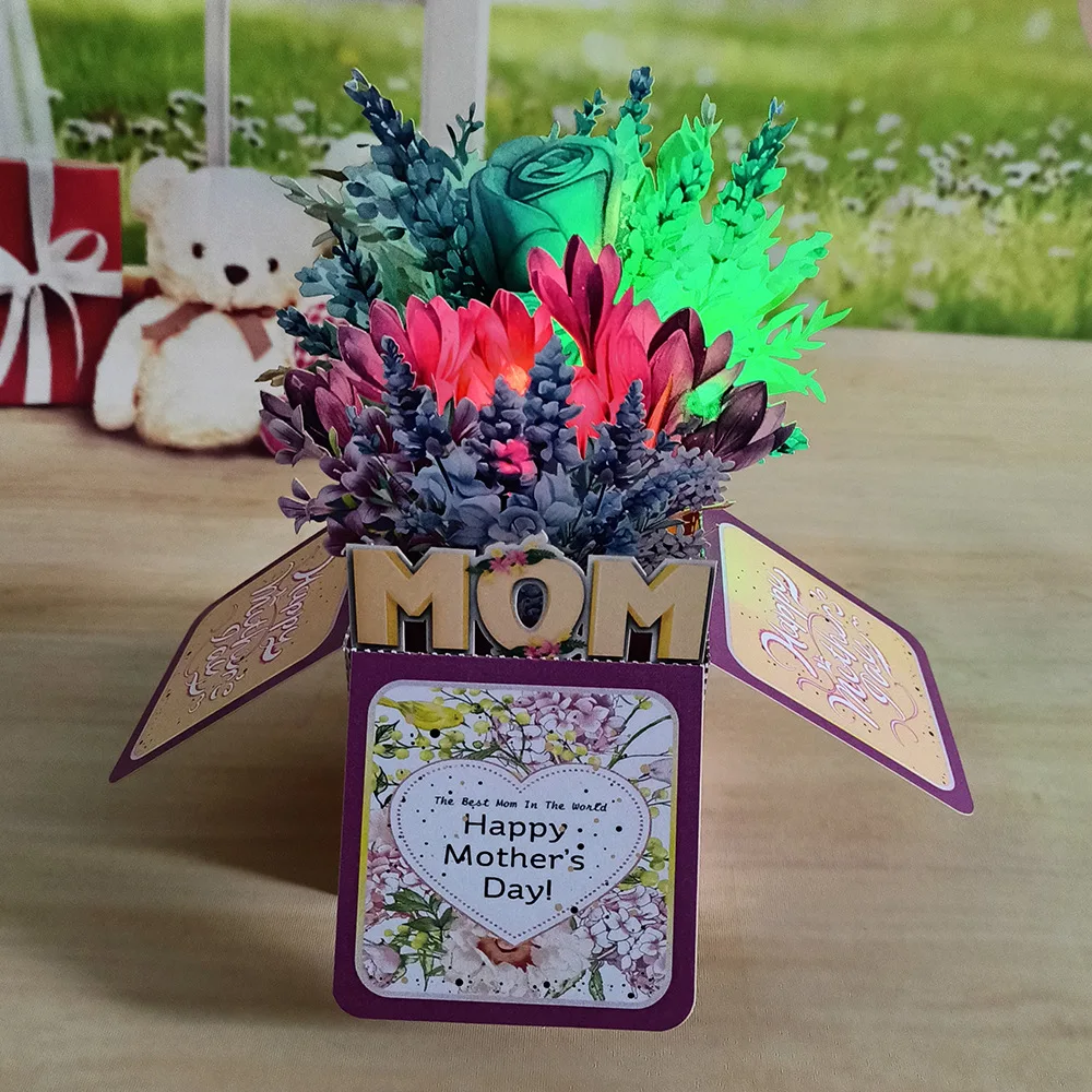 2025 New 3D Pop-up Greeting Card Box Cards Mother's Day Flowers Plants Music Lights Paper Sculpture Greeting Cards Surprise Gift
2025 New 3D Pop-up Greeting Card Box Cards Mother's Day Flowers Plants Music Lights Paper Sculpture Greeting Cards Surprise Gift