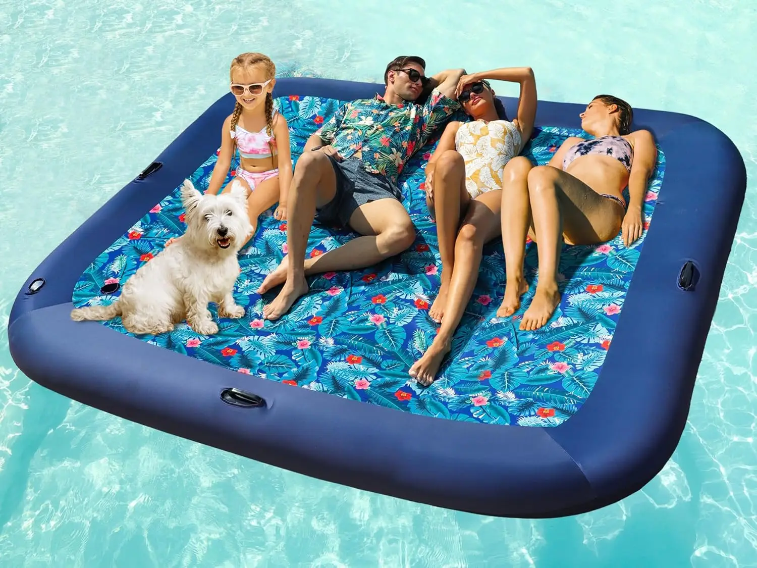 Oversized Pool Float Lounge, 72"x37" Extra Large Fabric-Covered Pool Floats for Adults, Inflatable Contour Lounger with Headrest, Cooling Pool Raft (XL, Monstera)
Oversized Pool Float Lounge, 72"x37" Extra Large Fabric-Covered Pool Floats for Adults, Inflatable Contour Lounger with Headrest, Cooling Pool Raft (XL, Monstera)