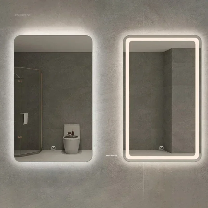 Smart Bath Mirrors Square Touch Screen Bathroom Mirror Bathroom Fixture Home Wall-mounted Lighted Anti-fog Makeup Mirrors A
Smart Bath Mirrors Square Touch Screen Bathroom Mirror Bathroom Fixture Home Wall-mounted Lighted Anti-fog Makeup Mirrors A
