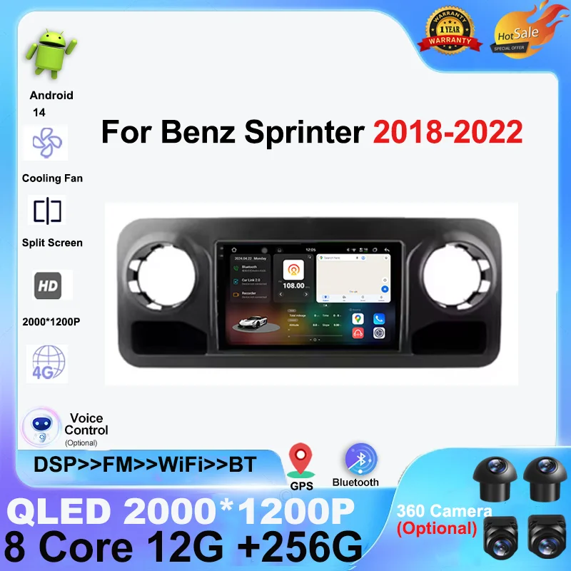 10 inch For Benz Sprinter 2018-2022 Android 14 Car Radio Multimedia Video Player Navigation stereo GPS No 2din dvd wireless auto
10 inch For Benz Sprinter 2018-2022 Android 14 Car Radio Multimedia Video Player Navigation stereo GPS No 2din dvd wireless auto