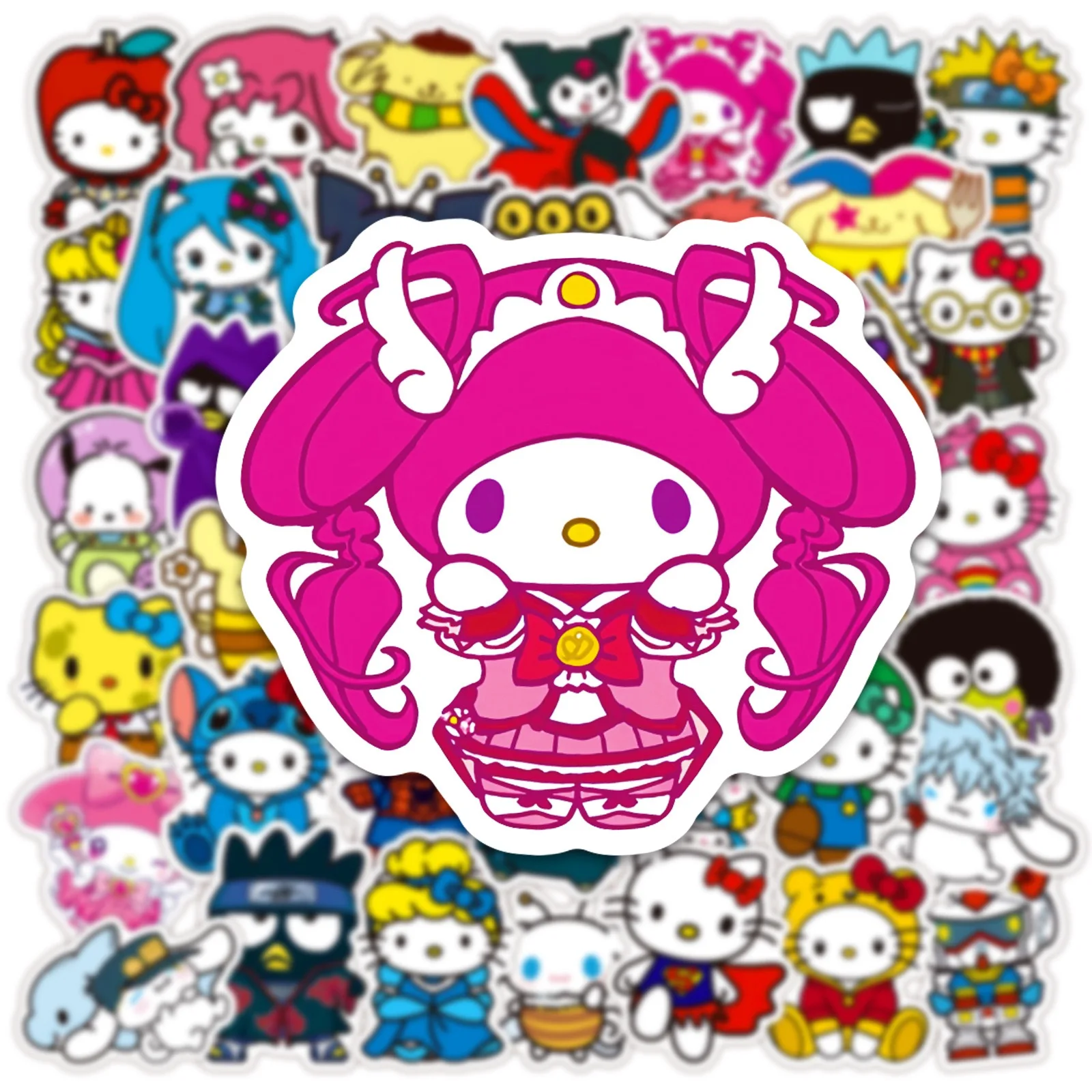 10/50PCS Cartoon Sanrio Stickers Cute Hello Kitty Cinnamoroll Kuromi My Melody Anime Decals Waterproof Sticker for Kids Toys
10/50PCS Cartoon Sanrio Stickers Cute Hello Kitty Cinnamoroll Kuromi My Melody Anime Decals Waterproof Sticker for Kids Toys
