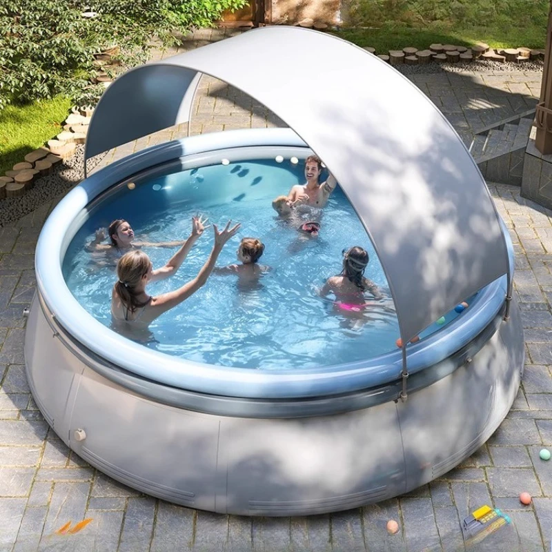 Awning Inflatable Swimming Pool Children Adult Home Large Villa Folding Baby Pool Outdoor Pool Family 
Awning Inflatable Swimming Pool Children Adult Home Large Villa Folding Baby Pool Outdoor Pool Family