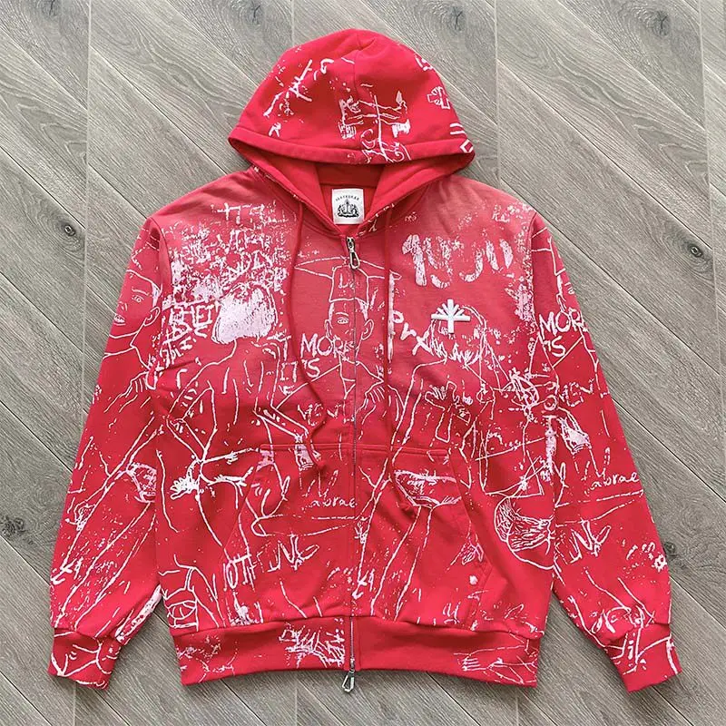 Vertabrae Hoodie American Street Washed Embroidery Men Women Versatile Zip Up Hoodie Set Top
Vertabrae Hoodie American Street Washed Embroidery Men Women Versatile Zip Up Hoodie Set Top