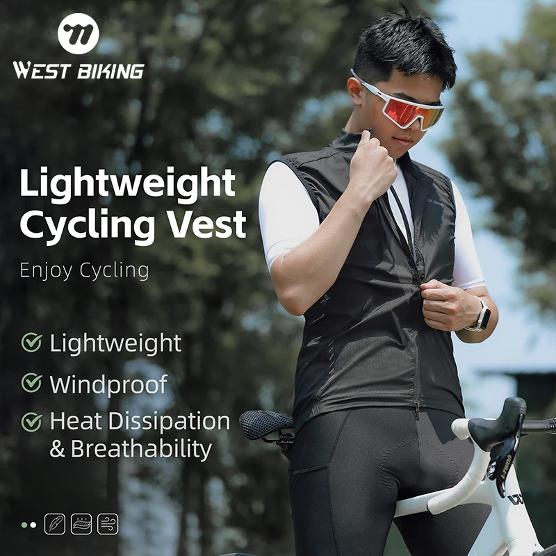 Светоотражающий велосипедный жилет WEST BIKING, Легкая трикотажная безрукавка для горного велосипеда, дышащая одежда, яркая одежда для улицы, весна-лето
Светоотражающий велосипедный жилет WEST BIKING, Легкая трикотажная безрукавка для горного велосипеда, дышащая одежда, яркая одежда для улицы, весна-лето