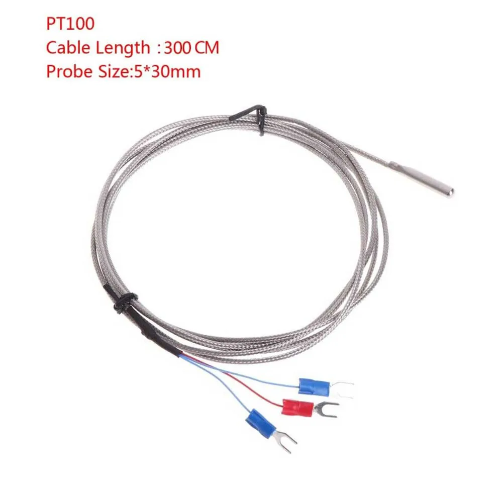 Stainless Steel For RTD PT100 Sensor with 300cm Cable for Industrial Temperature Monitoring with Fiberglass Insulated Cable
Stainless Steel For RTD PT100 Sensor with 300cm Cable for Industrial Temperature Monitoring with Fiberglass Insulated Cable