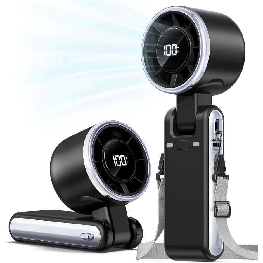 Портативный ручной турбовентилятор, 5 передач, высокоскоростной, 4000 мАч, перезаряжаемый мини-персональный ручной вентилятор, холодный воздух, на батарейках, для путешествий
Портативный ручной турбовентилятор, 5 передач, высокоскоростной, 4000 мАч, перезаряжаемый мини-персональный ручной вентилятор, холодный воздух, на батарейках, для путешествий