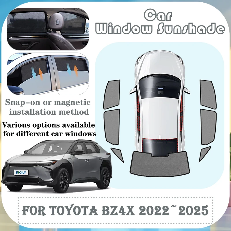 Car Mesh Sun Shade For Toyota bZ4X 2022 2023 2024 2025 Magnetic Sunshade Window Heat insulation Sun Visor Anti-UV Accessories
Car Mesh Sun Shade For Toyota bZ4X 2022 2023 2024 2025 Magnetic Sunshade Window Heat insulation Sun Visor Anti-UV Accessories