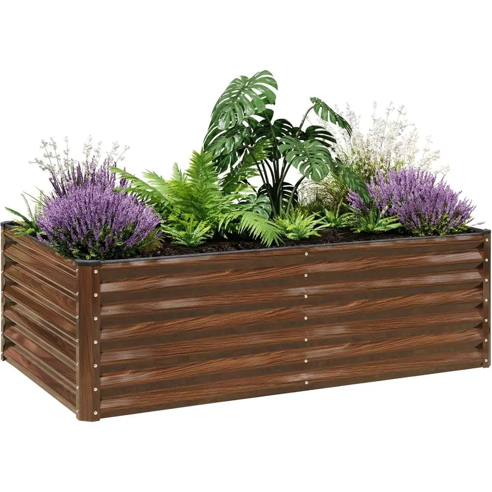 SnugNiture Galvanized Raised Garden Bed 6x3x2T Outdoor Large Metal Planter Box Steel Kit or Planting Vegetables, lowers
SnugNiture Galvanized Raised Garden Bed 6x3x2T Outdoor Large Metal Planter Box Steel Kit or Planting Vegetables, lowers