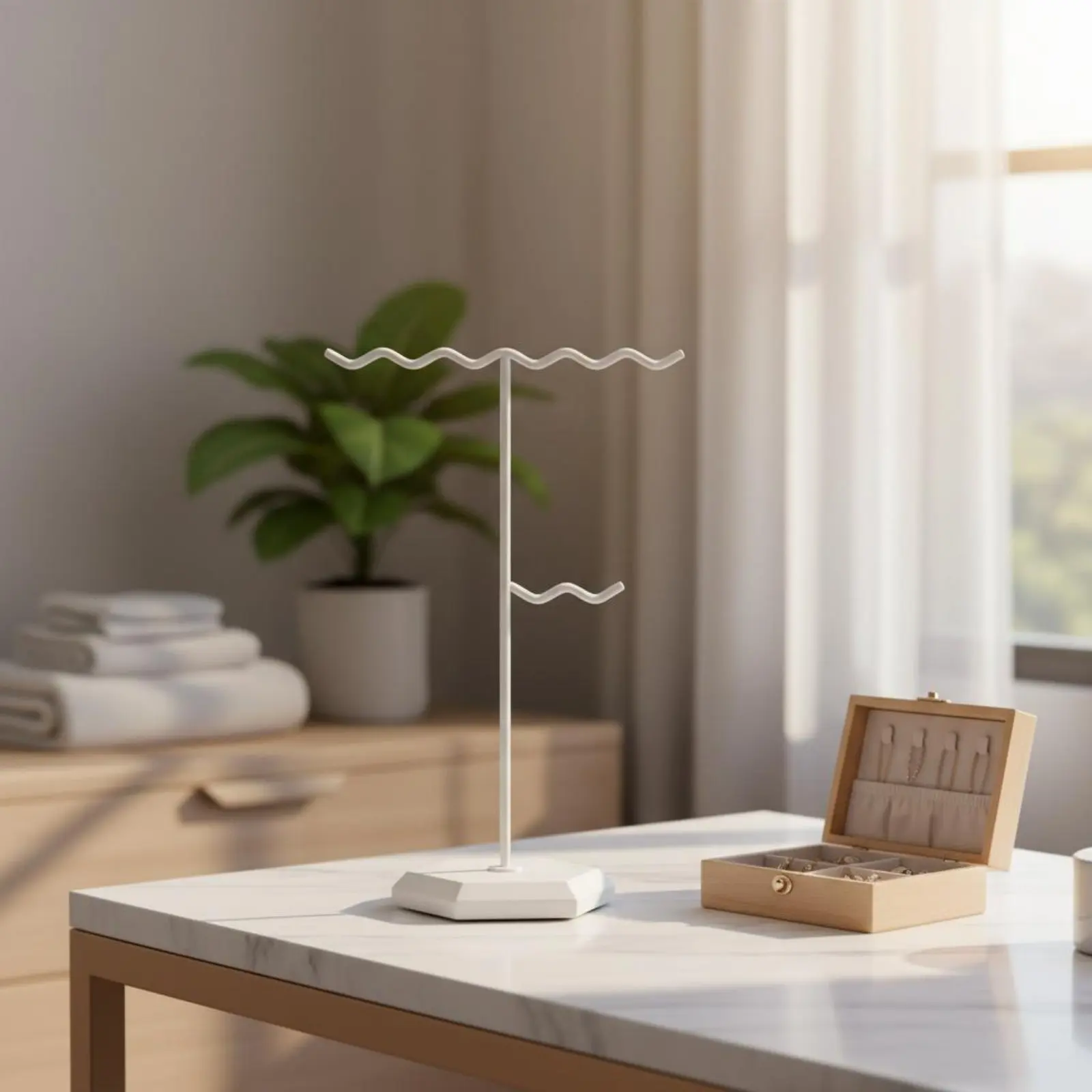 Marble Base Jewelry Holder Multi-Functional Jewelry Stand Earring Display Rack Space Saving Individual Item Organizer
Marble Base Jewelry Holder Multi-Functional Jewelry Stand Earring Display Rack Space Saving Individual Item Organizer