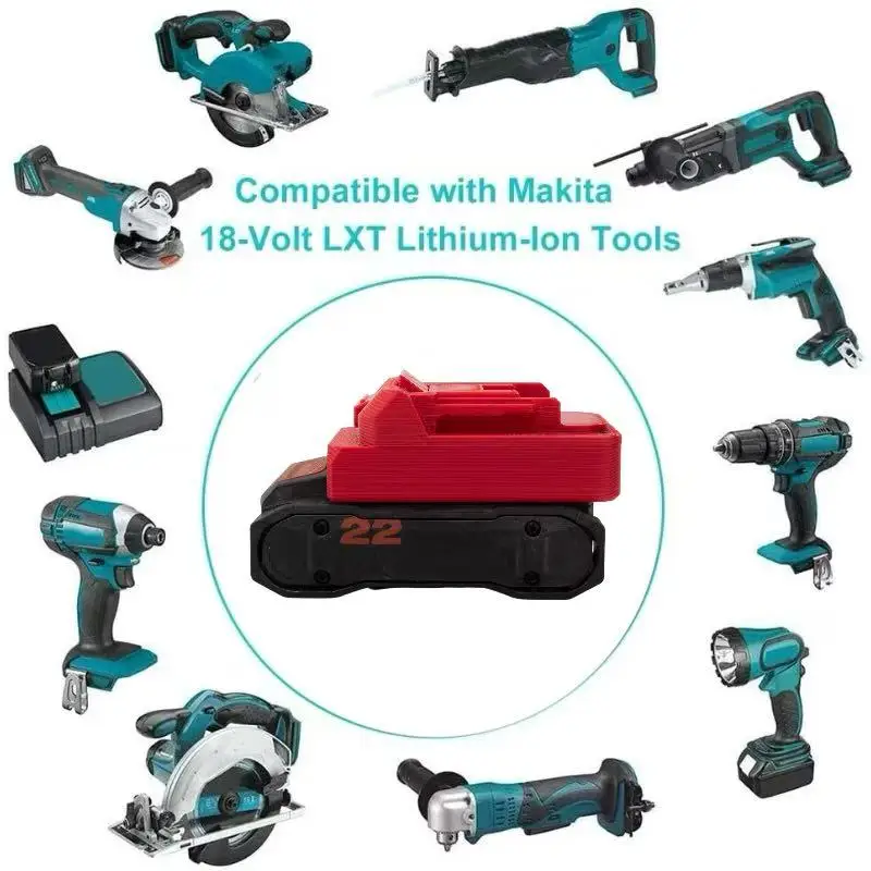 Batteries Converter Adapter For Hilti 22V Nuron Lithium To Makita 18v Tools (without battery and tools)
Batteries Converter Adapter For Hilti 22V Nuron Lithium To Makita 18v Tools (without battery and tools)
