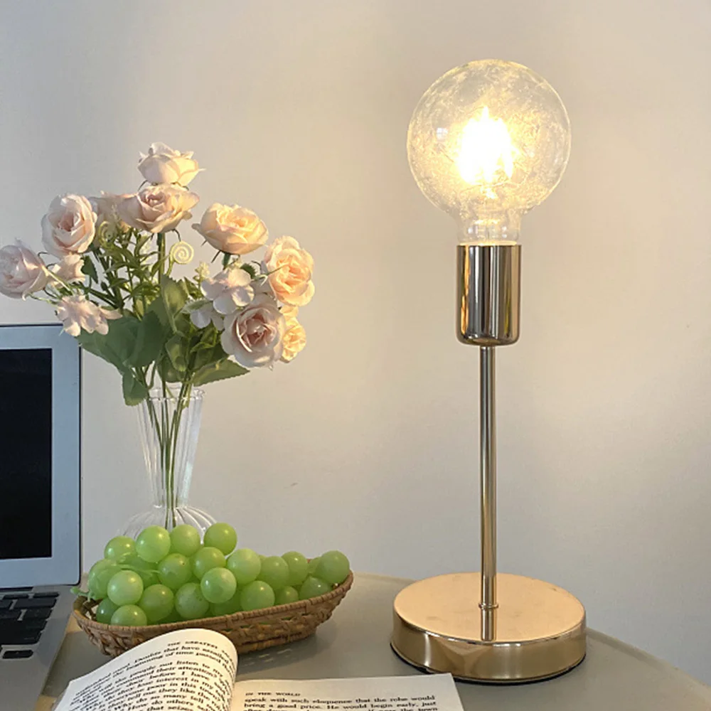 Modern Chrome Gold Plug Desk Lamp Loft Table Lamp Retro E27 Desktop Decorative Light Indoor Art Lamp Living Room Bedroom Decor
Modern Chrome Gold Plug Desk Lamp Loft Table Lamp Retro E27 Desktop Decorative Light Indoor Art Lamp Living Room Bedroom Decor