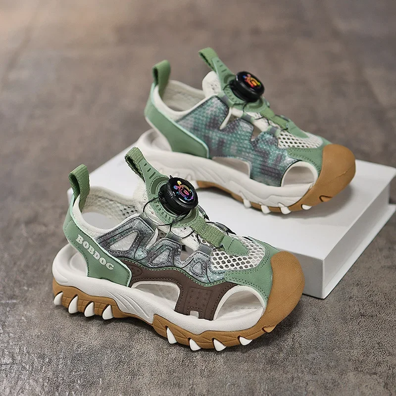 Summer Children's Sports Sandals Fashion Rotating Button Girls' and Boys' Anti Slip Sandals Soft Sole Kid's Casual Beach Shoes
Summer Children's Sports Sandals Fashion Rotating Button Girls' and Boys' Anti Slip Sandals Soft Sole Kid's Casual Beach Shoes