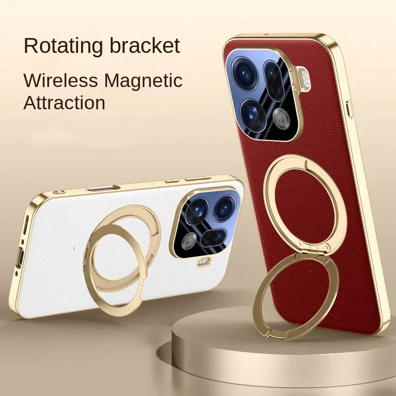 Rotatable Metal Magnetic Bracket Holder Lens film protection Case Suitable for OPPO Find X9 Pro find x9 Slim Leather Cover
Rotatable Metal Magnetic Bracket Holder Lens film protection Case Suitable for OPPO Find X9 Pro find x9 Slim Leather Cover