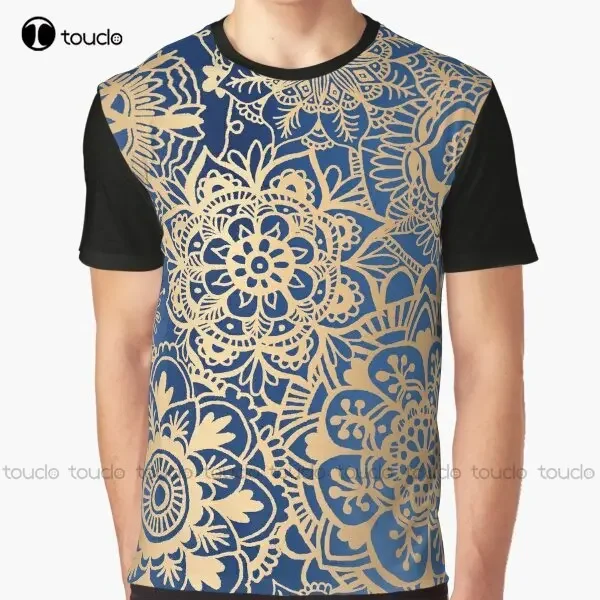 Blue And Gold Mandala Pattern Graphic T-Shirt Custom Aldult Teen Unisex Digital Printing Tee Shirts Custom Gift Xxs-5Xl
Blue And Gold Mandala Pattern Graphic T-Shirt Custom Aldult Teen Unisex Digital Printing Tee Shirts Custom Gift Xxs-5Xl