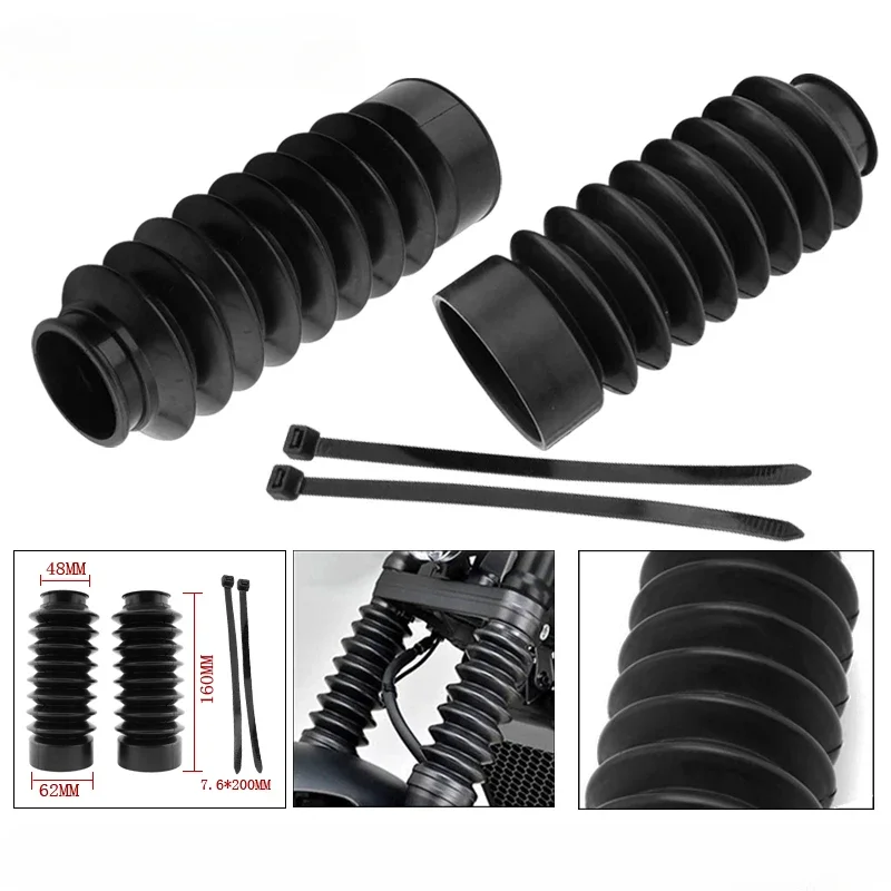 Motorcycle Front Fork Gaiters Boots Sturdy Rubber Front Shock Shield for Honda CMX500 CM300 Modification 
Motorcycle Front Fork Gaiters Boots Sturdy Rubber Front Shock Shield for Honda CMX500 CM300 Modification