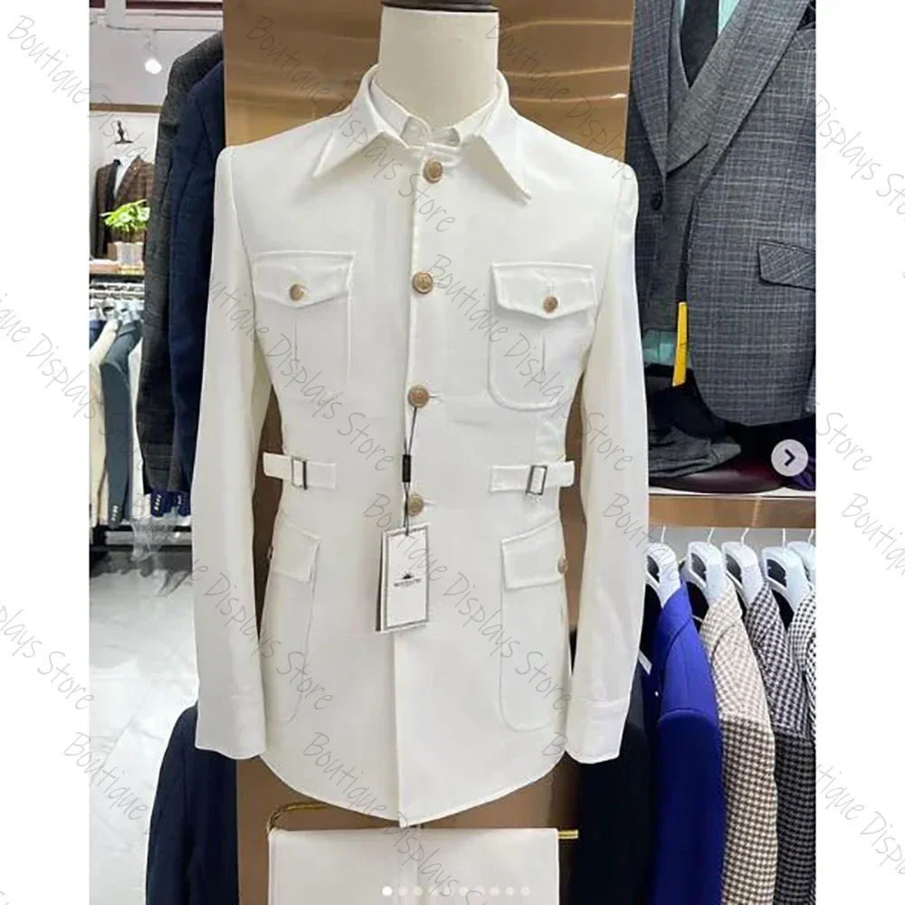Chic Four Pockets Men Suit High Quality Single Breasted Male Casual Daily Wedding Two Piece Blazer Pants Set
Chic Four Pockets Men Suit High Quality Single Breasted Male Casual Daily Wedding Two Piece Blazer Pants Set
