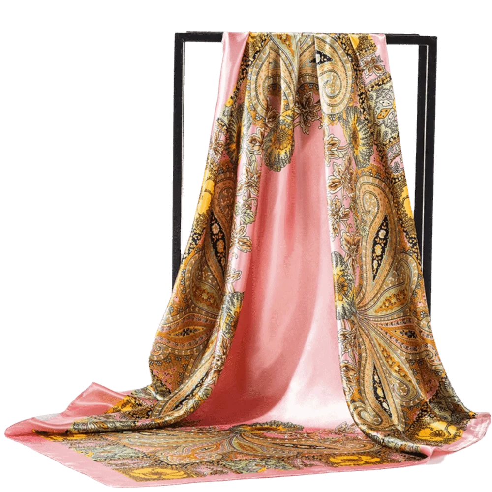 Stylish Floral Print Square Silk Scarf Soft All-match Hair Bandana Colorful Polyester Head Scarf Daily
Stylish Floral Print Square Silk Scarf Soft All-match Hair Bandana Colorful Polyester Head Scarf Daily