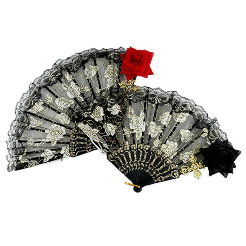 1 pc Lace Rose Hand Fan Red Rose Fan For Girls Ladies Nightclub Costumes Decor Fan Halloween LED Light Fan
1 pc Lace Rose Hand Fan Red Rose Fan For Girls Ladies Nightclub Costumes Decor Fan Halloween LED Light Fan