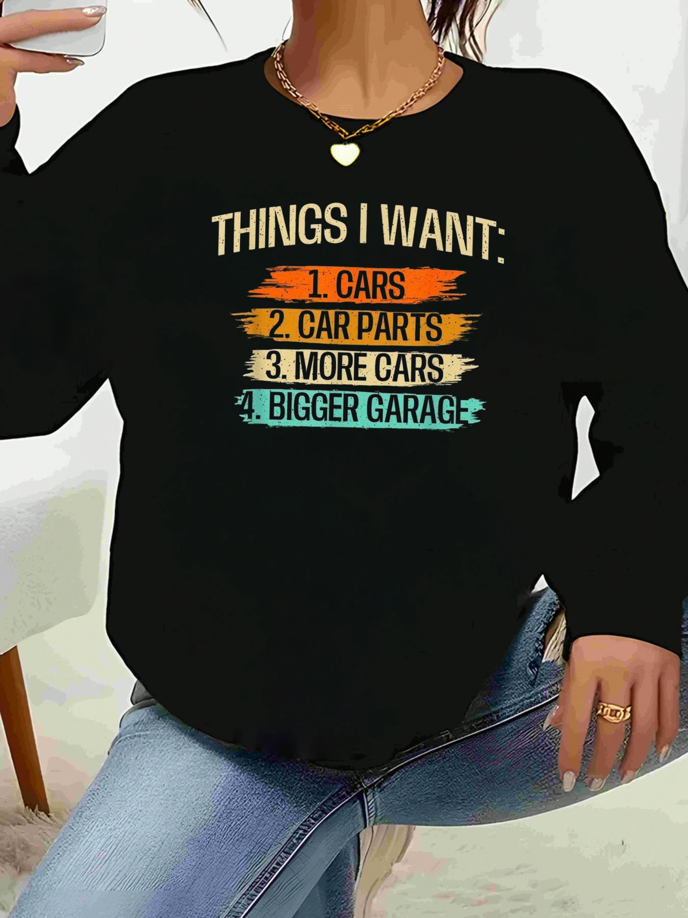 Топ с длинными рукавами и принтом в списке автомобилей для женщин, повседневная одежда, подарок для любителей автомобилей
Топ с длинными рукавами и принтом в списке автомобилей для женщин, повседневная одежда, подарок для любителей автомобилей