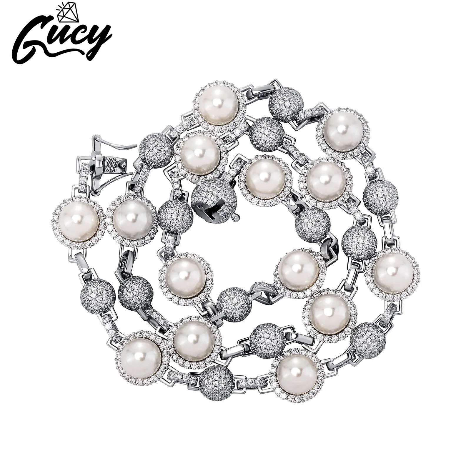 GUCY New Romantic Women Shell Beads Necklace Iced Out Bling Bling Cubic Zirconia Necklaces Fashion Charm Jewelry
GUCY New Romantic Women Shell Beads Necklace Iced Out Bling Bling Cubic Zirconia Necklaces Fashion Charm Jewelry