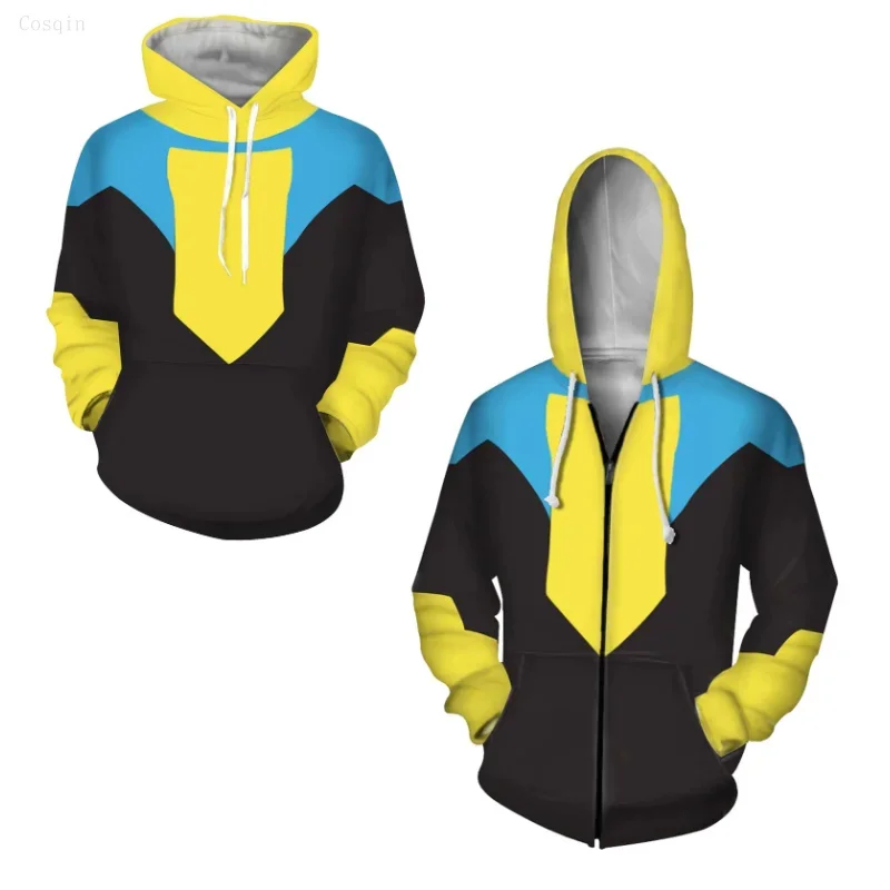 Cosqin Halloween Invincible Mark Grayson Cosplay Hoodies New Anime 3D Printed 3 Color Matching Sweatshirts Zipper Pullover for A
Cosqin Halloween Invincible Mark Grayson Cosplay Hoodies New Anime 3D Printed 3 Color Matching Sweatshirts Zipper Pullover for A