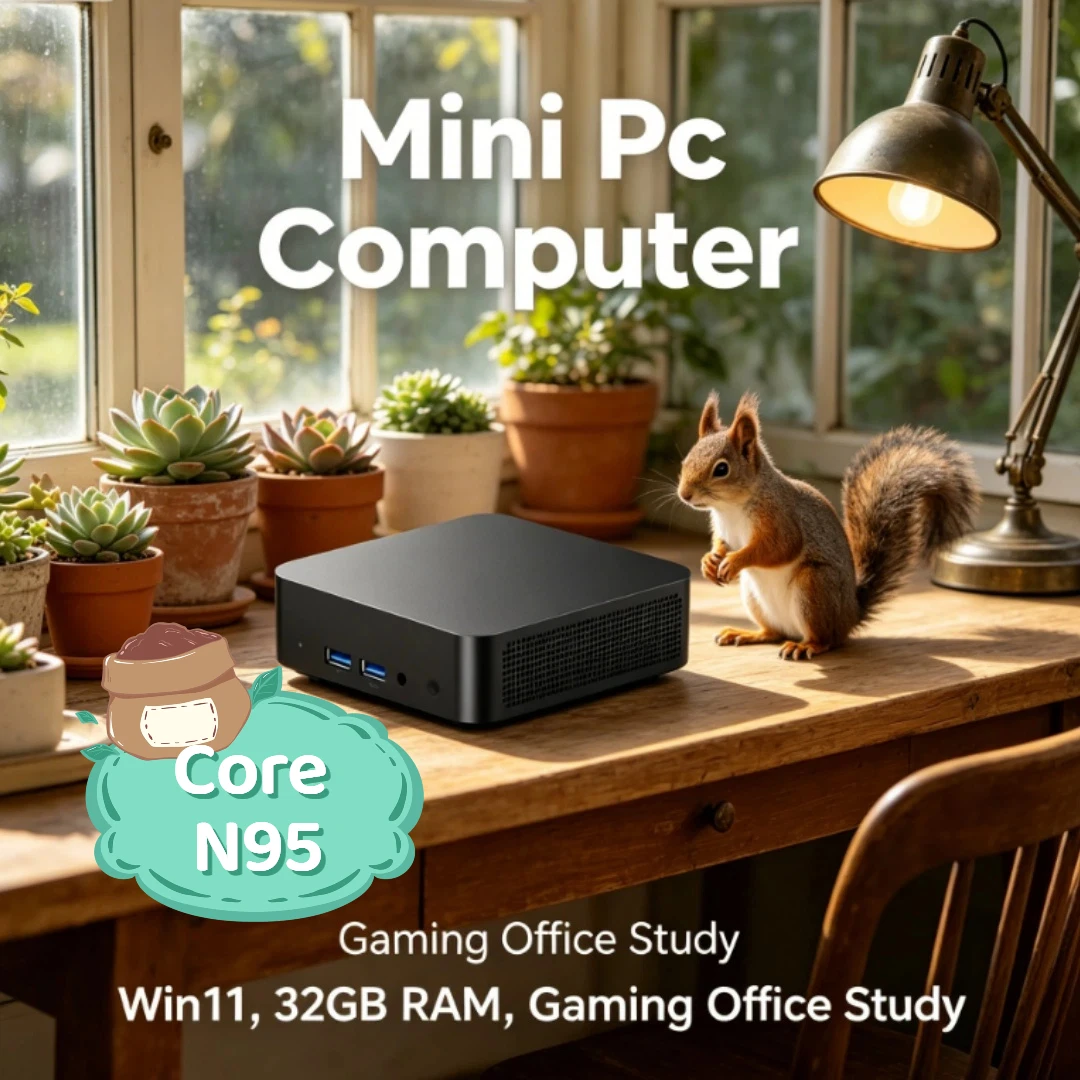 Compact Portable Mini Desktop PC Core N95 4K HD Display Windows 11 Pro Smart Office Study 1TB/2TB SSD
Compact Portable Mini Desktop PC Core N95 4K HD Display Windows 11 Pro Smart Office Study 1TB/2TB SSD
