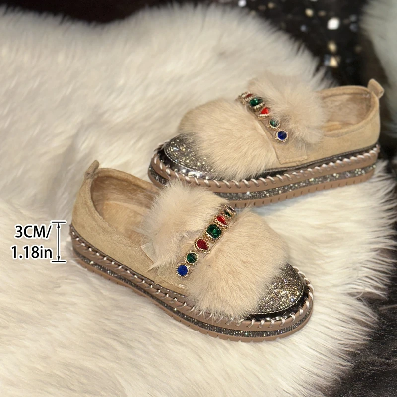 High-quality Appearance Thick-soled Round-toed Rhinestone Versatile Comfortable Anti-slip Breathable Casual Women's Single Shoes
High-quality Appearance Thick-soled Round-toed Rhinestone Versatile Comfortable Anti-slip Breathable Casual Women's Single Shoes