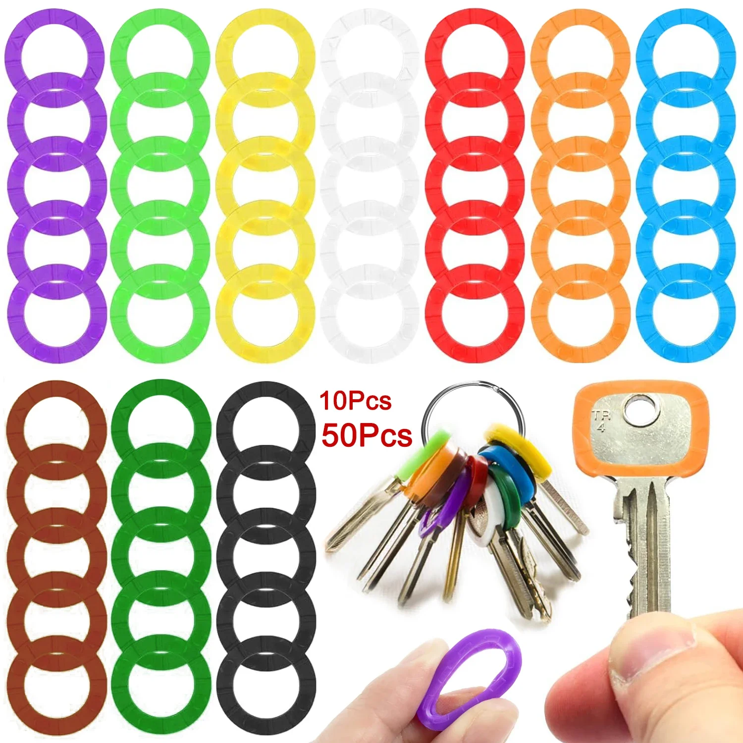 10-50Pcs Hollow Rubber Key Covers Key Caps Elastic Key Identifiers Covers Soft Silicone Key Protector Markers Key Accessories
10-50Pcs Hollow Rubber Key Covers Key Caps Elastic Key Identifiers Covers Soft Silicone Key Protector Markers Key Accessories