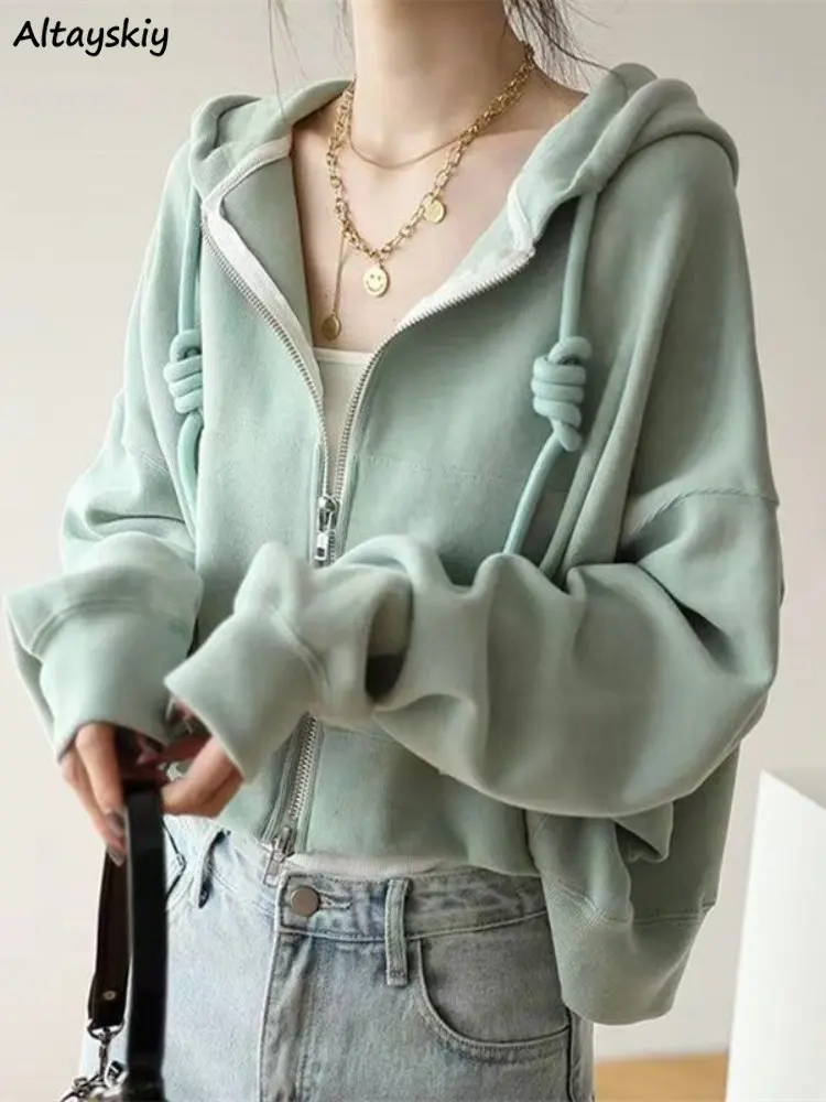 Jackets for Women Hooded Fashion Casual Loose All-match Simple Solid Korean Style Students Spring Green Zipper Chic Long Sleeve
Jackets for Women Hooded Fashion Casual Loose All-match Simple Solid Korean Style Students Spring Green Zipper Chic Long Sleeve