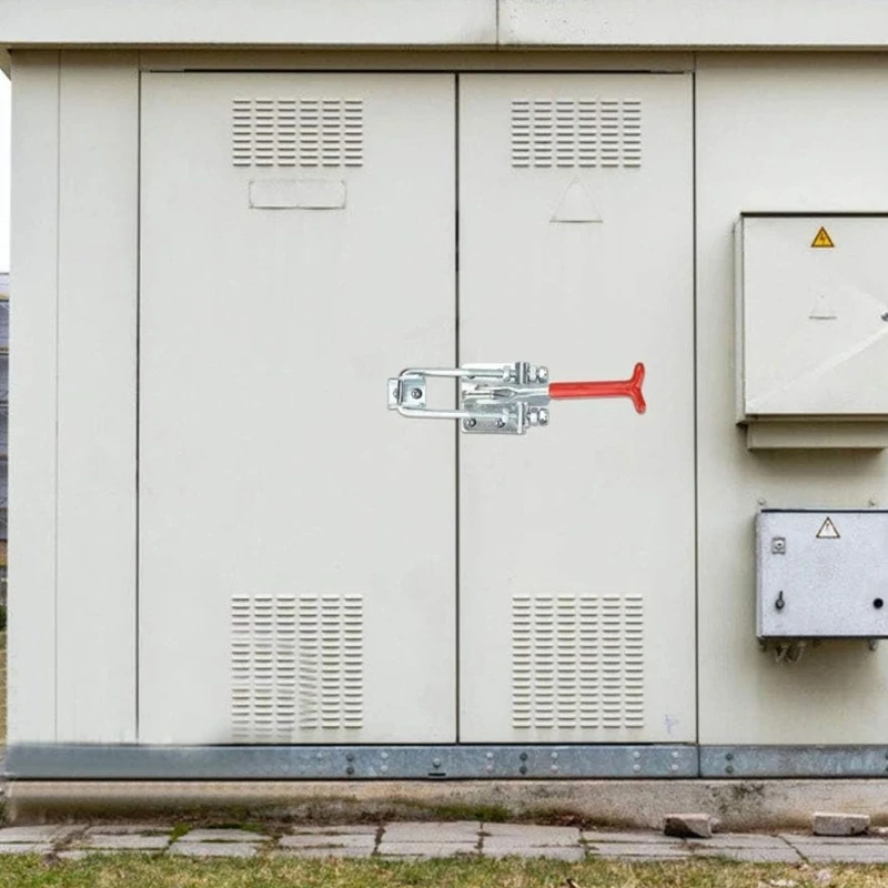 Pack of 2 Industrial Toggle Clamps 770lb Load Capacity Sturdy Carbon Steel Fasteners Accessory for Cabinets Toolboxes 
Pack of 2 Industrial Toggle Clamps 770lb Load Capacity Sturdy Carbon Steel Fasteners Accessory for Cabinets Toolboxes