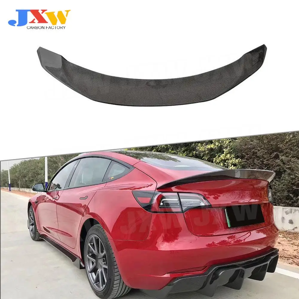 Carbon Fiber Rear Spoiler Boot Lid Wings for Tesla Model 3 2017-2020 V Style Trunk Trim Sticker Car Styling
Carbon Fiber Rear Spoiler Boot Lid Wings for Tesla Model 3 2017-2020 V Style Trunk Trim Sticker Car Styling