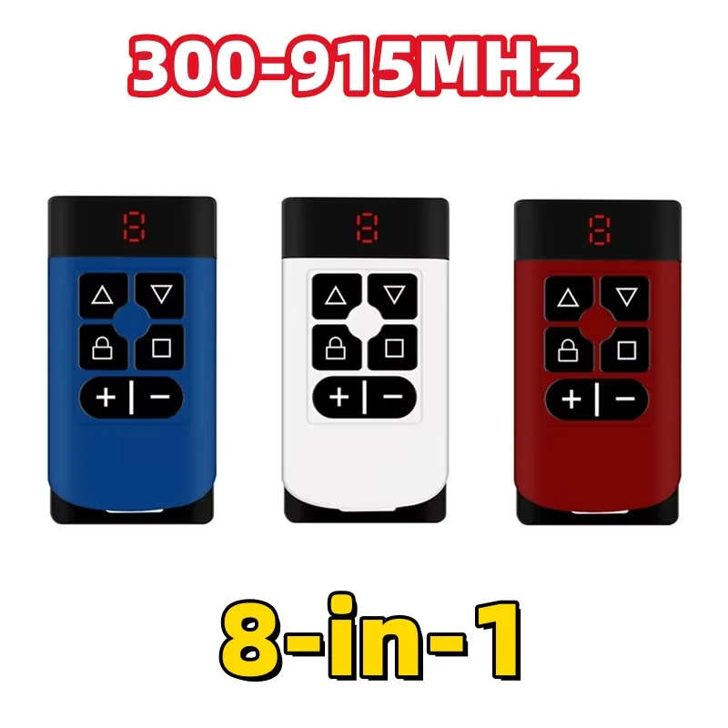 Universal 8-Channel Garage Remote Control Multi-Frequency 300-915Mhz 433Mhz Key Duplicator Clone Garage Door Controller
Universal 8-Channel Garage Remote Control Multi-Frequency 300-915Mhz 433Mhz Key Duplicator Clone Garage Door Controller