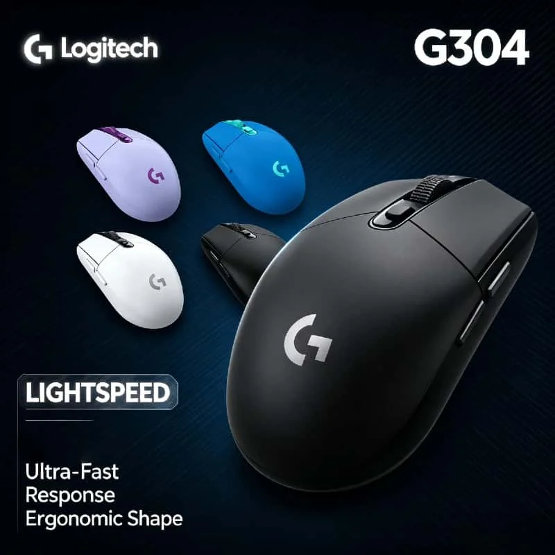 Беспроводная игровая мышь Logitech G304 с 6 программируемыми кнопками для Windows, Mac OS, ПК, ноутбуков, настольных компьютеров, геймеров, высокая точность
Беспроводная игровая мышь Logitech G304 с 6 программируемыми кнопками для Windows, Mac OS, ПК, ноутбуков, настольных компьютеров, геймеров, высокая точность