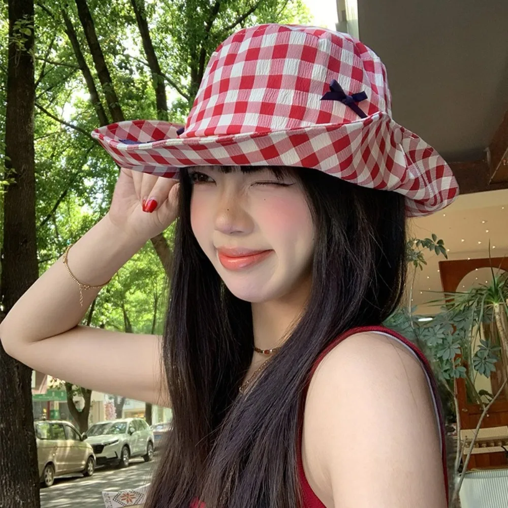 Sun Protection Hiking Fisherman Hat Versatile Big Brim Drawstring Sun Hat Sunshade Visor Plaid Hiking Cap Mountaineering
Sun Protection Hiking Fisherman Hat Versatile Big Brim Drawstring Sun Hat Sunshade Visor Plaid Hiking Cap Mountaineering